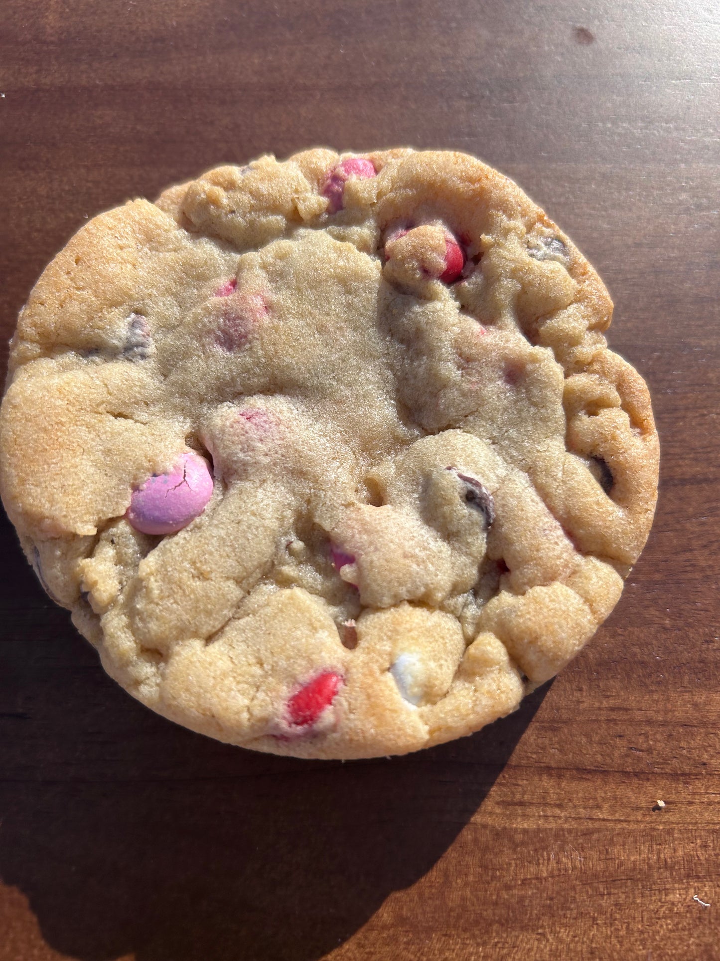 Seasonal M&M Chocolate Chip Cookie