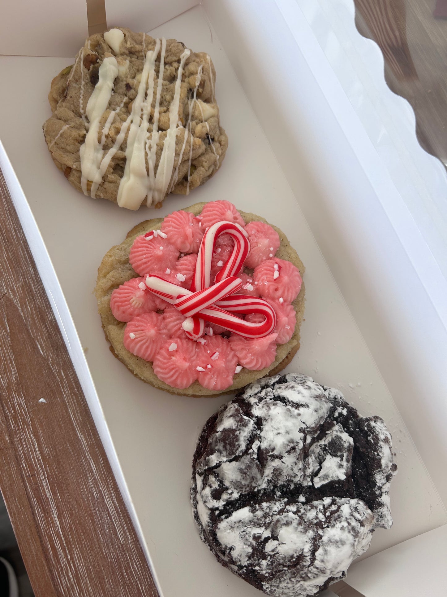 Seasonal Peppermint Buttercream Vanilla Bean Sugar Cookie